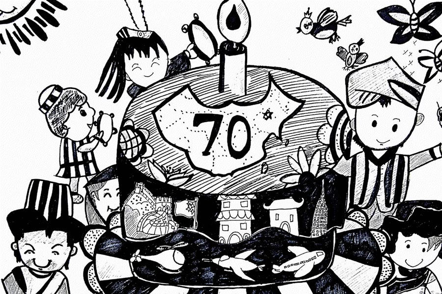 献礼70周年2019年我和我的祖国儿童画展画作入选结果公布欢迎到馆参观