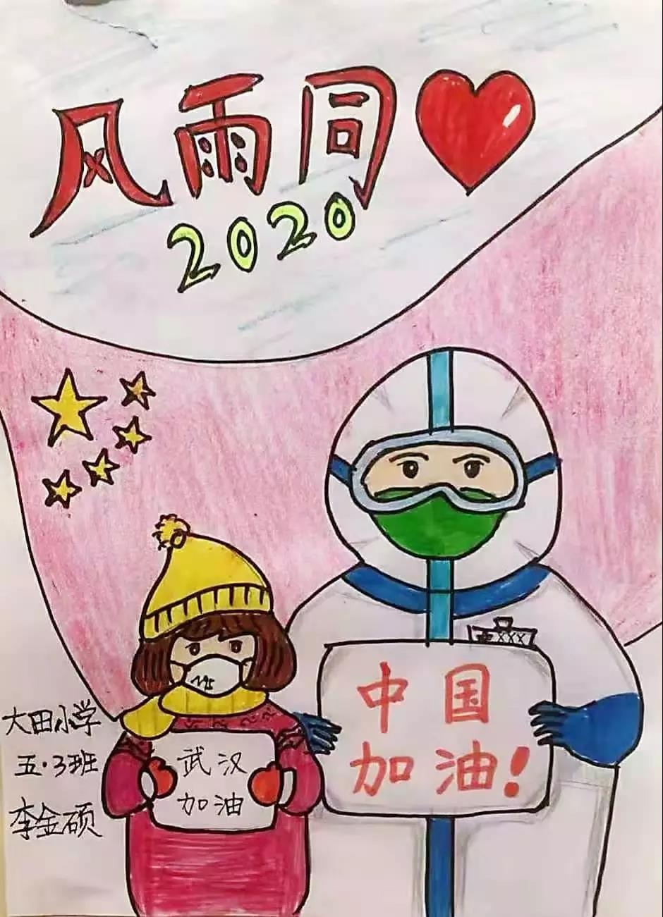【抗疫情·滨海在行动】线上少儿美术展——童心绘画抗疫情