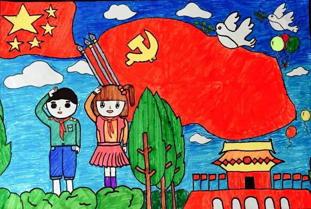童心绘梦想·我和我的祖国""——滨海新区少儿爱国主义主题绘画作品展
